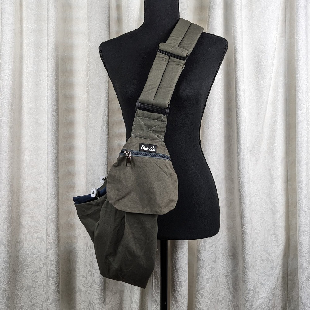 Reversible Slowton Dog Crossbody Sling Carrier